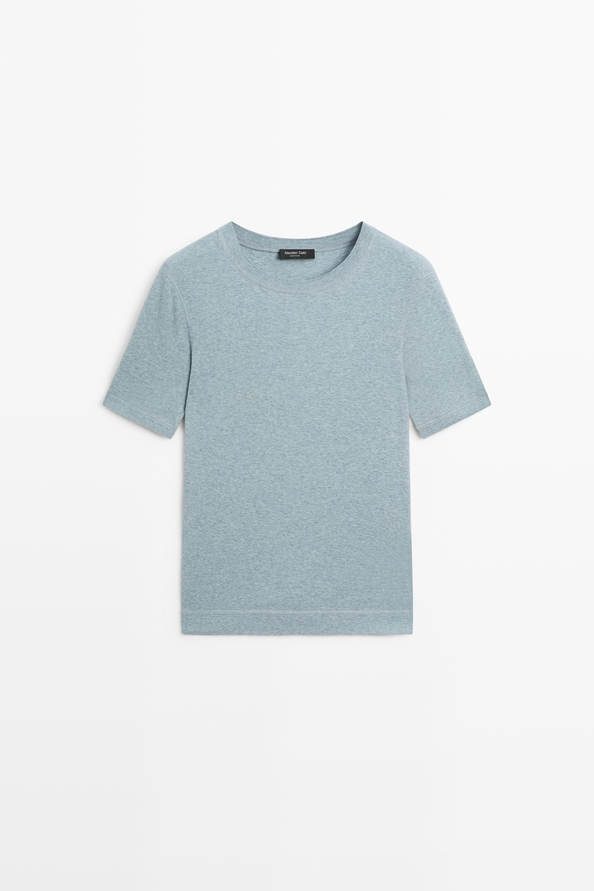 T-shirt à manches courtes en coton mélangé